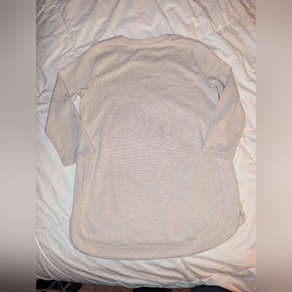 Source Unknown Beige Graphic Blouse - image 2